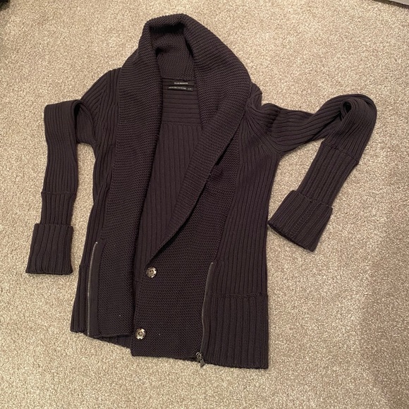 Club Monaco Shawl Neck Zip Cardigan Size S - Picture 1 of 4